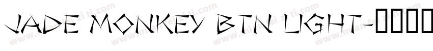 Jade Monkey BTN Light字体转换